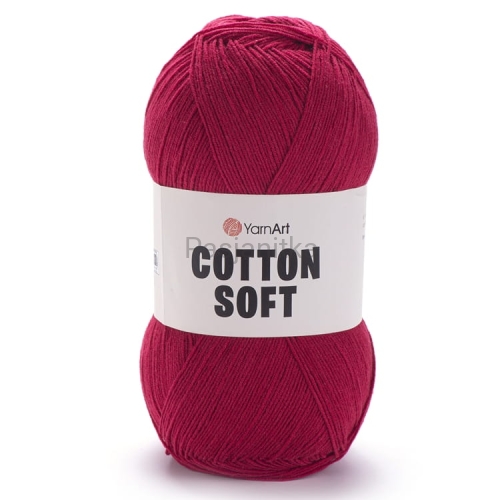 Włóczka Cotton Soft 51 czerwony/malinowy