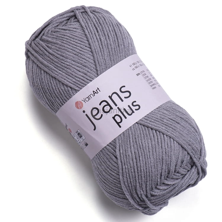 Włóczka Jeans Plus 46 szary