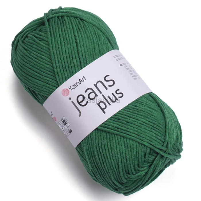 Włóczka Jeans Plus 52 zielony