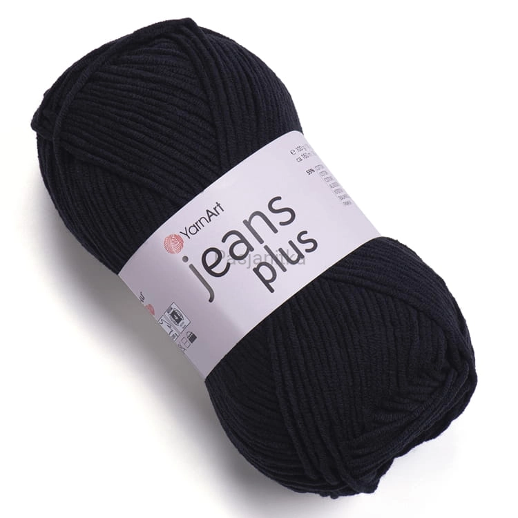 Włóczka Jeans Plus 53 czarny