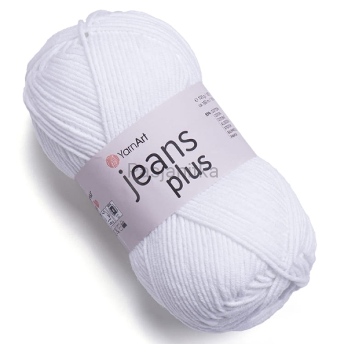 Włóczka Jeans Plus 62 biel optyczna
