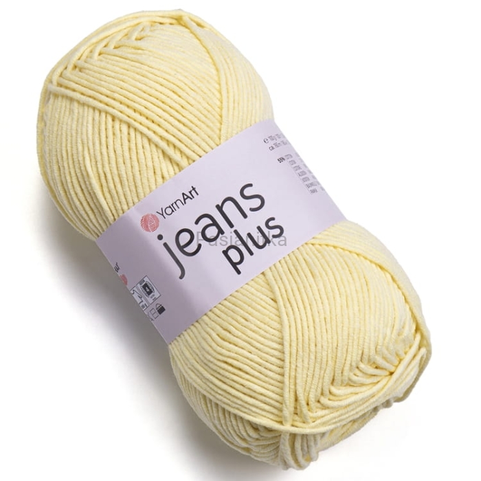 Włóczka Jeans Plus 67 jasny żółty