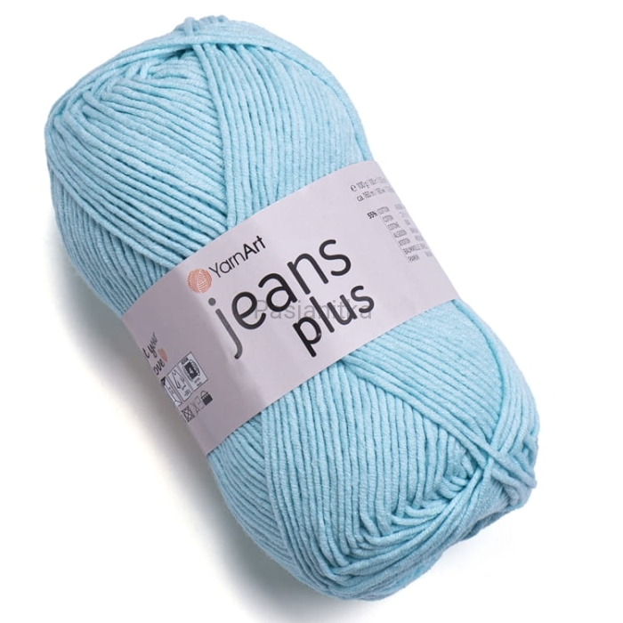 Włóczka Jeans Plus 76 jasny turkus/mięta
