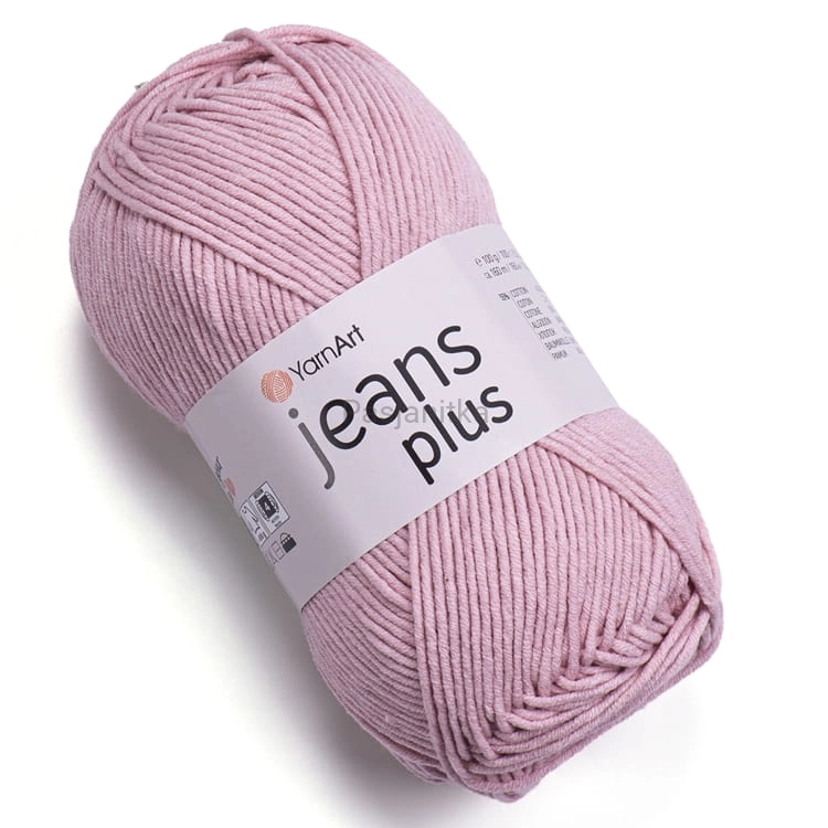 Włóczka Jeans Plus 83 pudrowy różowy