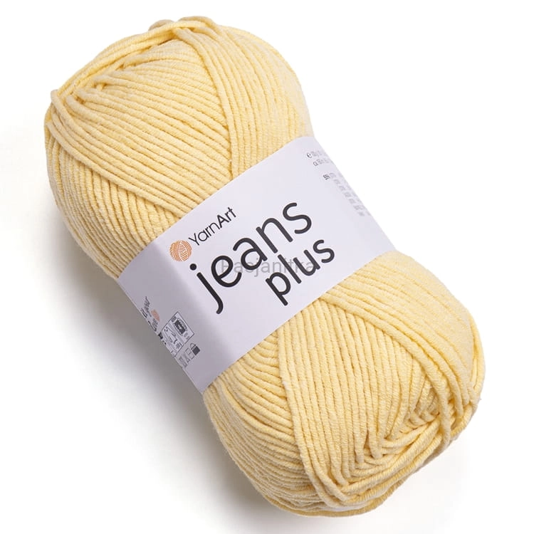 Włóczka Jeans Plus 88 jasny żółty