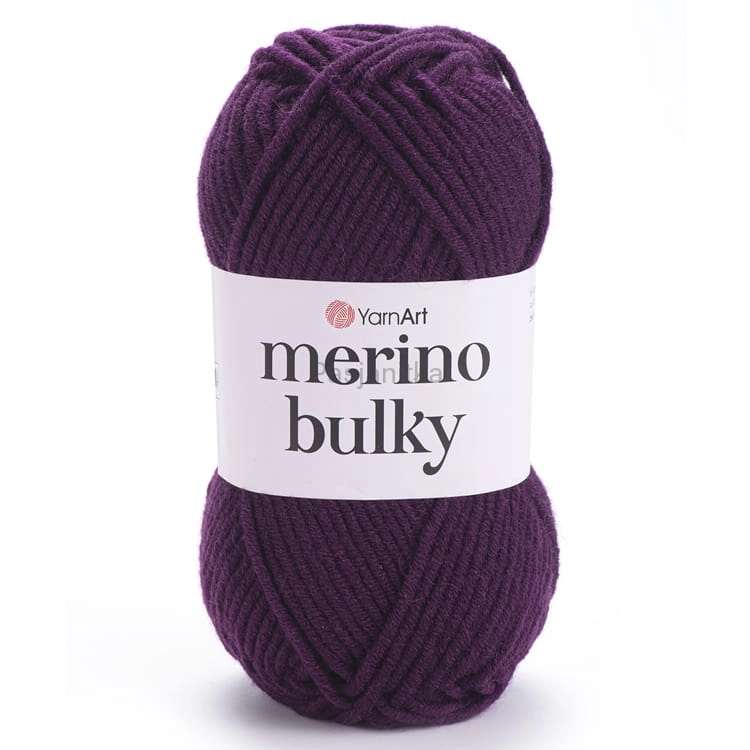 Włóczka Merino Bulky 10094 śliwka