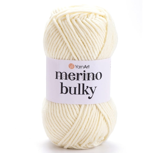 Włóczka Merino Bulky 502 ecru