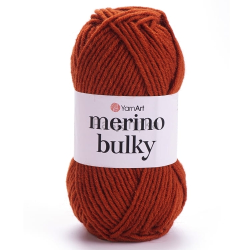 Włóczka Merino Bulky 3027 rudy