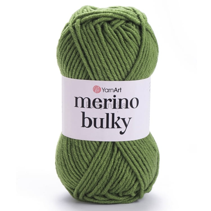 Włóczka Merino Bulky 098 zielony