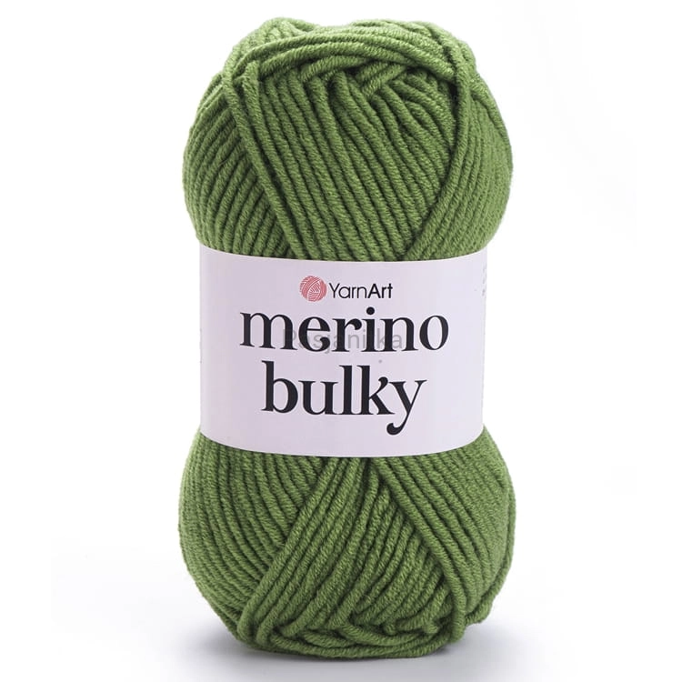 Włóczka Merino Bulky 098 zielony