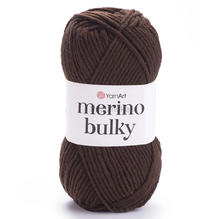 Włóczka Merino Bulky 3067 brąz