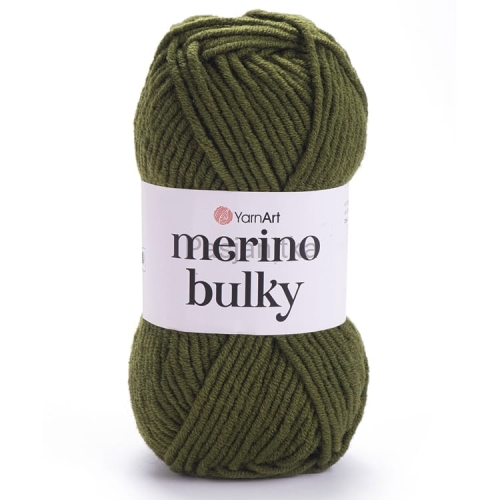 Włóczka Merino Bulky 530 khaki