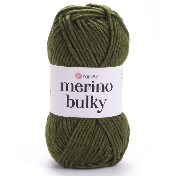 Włóczka Merino Bulky 530 khaki