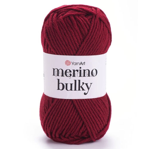 Włóczka Merino Bulky 3024 wino