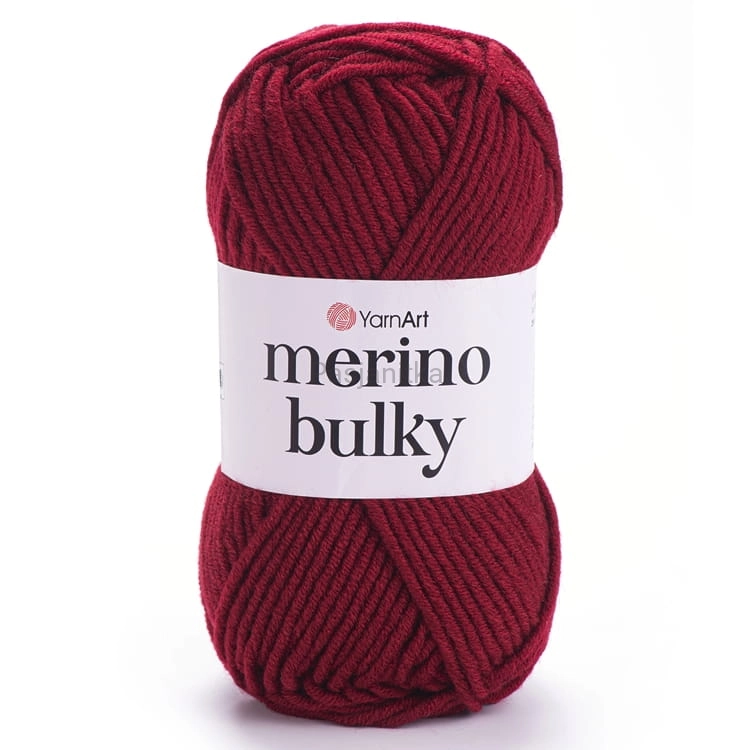 Włóczka Merino Bulky 3024 wino
