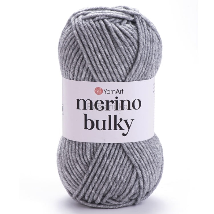 Włóczka Merino Bulky 282 szary