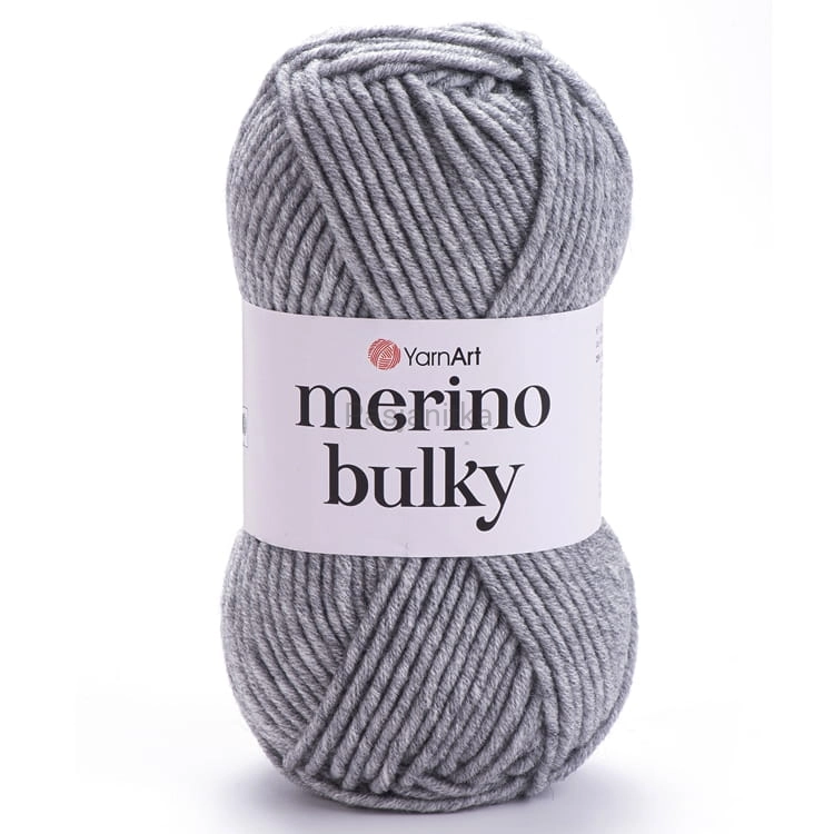 Włóczka Merino Bulky 282 szary