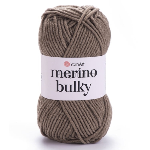 Włóczka Merino Bulky 218 ciemny beż