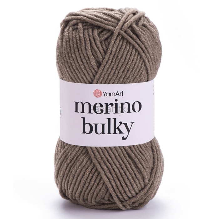 Włóczka Merino Bulky 218 ciemny beż