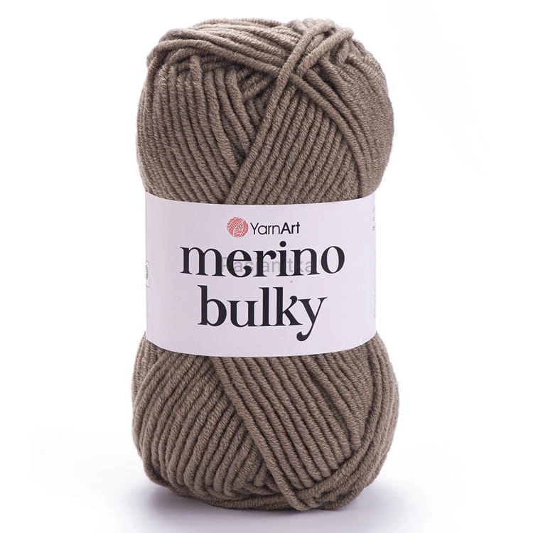 Włóczka Merino Bulky 218 ciemny beż