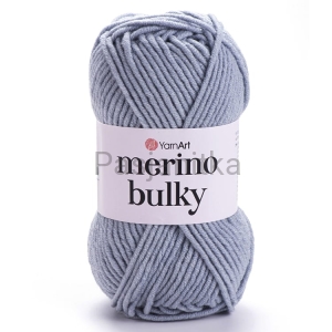 Włóczka Merino Bulky 3072 szaro-niebieski