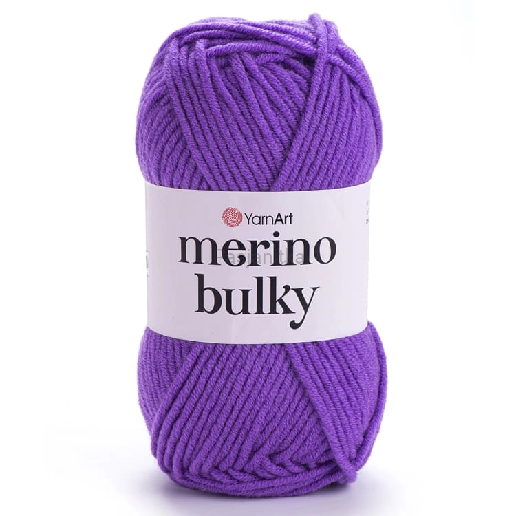 Włóczka Merino Bulky 9561 fiolet
