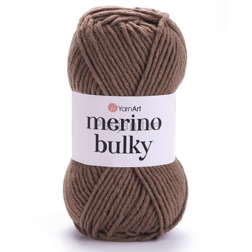 Włóczka Merino Bulky 514 beż/brąz