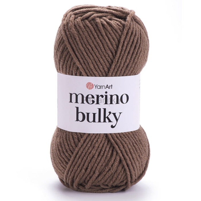 Włóczka Merino Bulky 514 beż/brąz