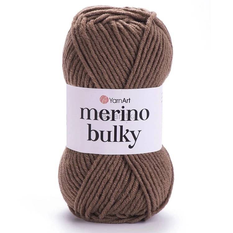 Włóczka Merino Bulky 514 beż/brąz