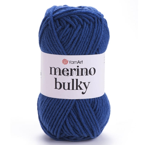 Włóczka Merino Bulky 551 ciemny niebieski