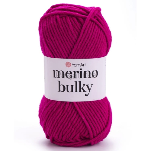 Włóczka Merino Bulky 8041 amarant