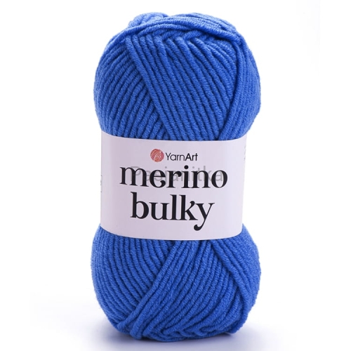Włóczka Merino Bulky 600 niebieski