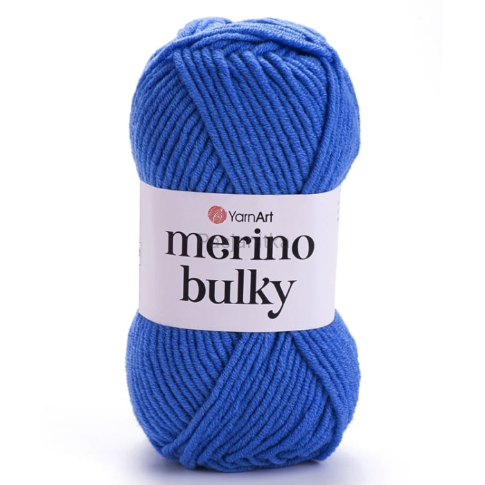 Włóczka Merino Bulky 600 niebieski