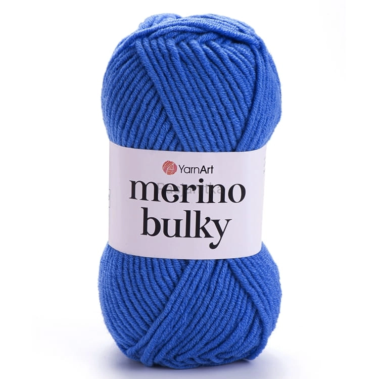 Włóczka Merino Bulky 600 niebieski