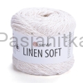 Włóczka Linen Soft 7301 przełamana biel