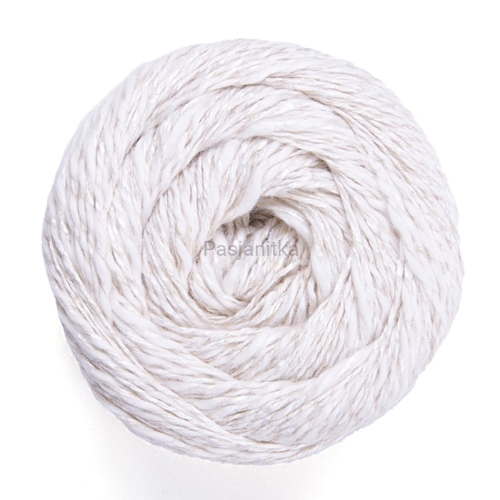 Włóczka Linen Soft 7301 przełamana biel