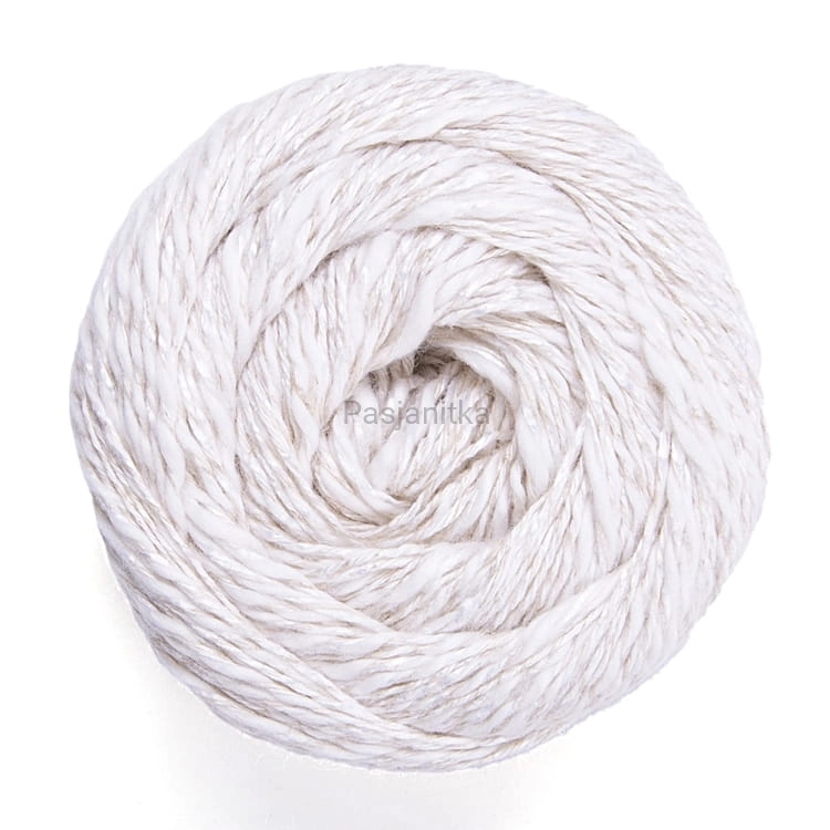 Włóczka Linen Soft 7301 przełamana biel