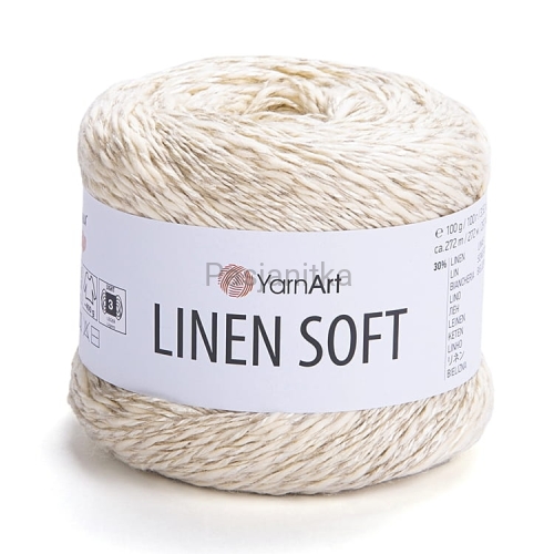 Włóczka Linen Soft 7302 ecru