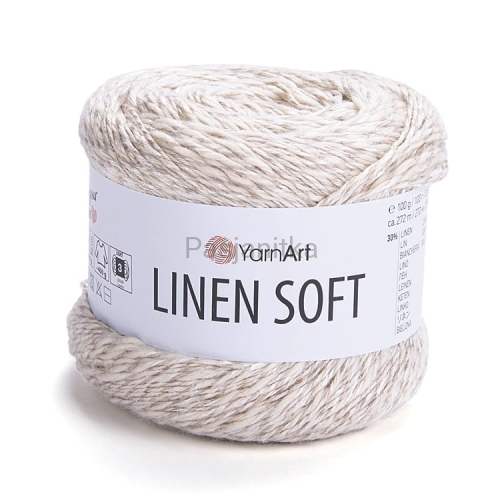 Włóczka Linen Soft 7303 naturalny