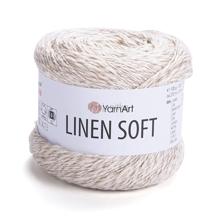 Włóczka Linen Soft 7303 naturalny