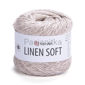 Włóczka Linen Soft 7304 jasny beż