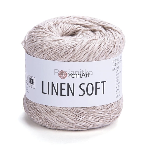 Włóczka Linen Soft 7304 jasny beż