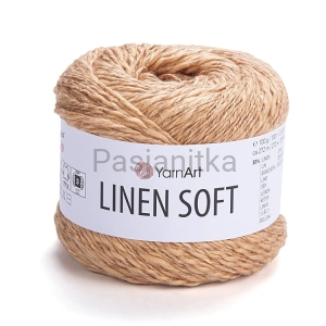 Włóczka Linen Soft 7305 ciepły beż
