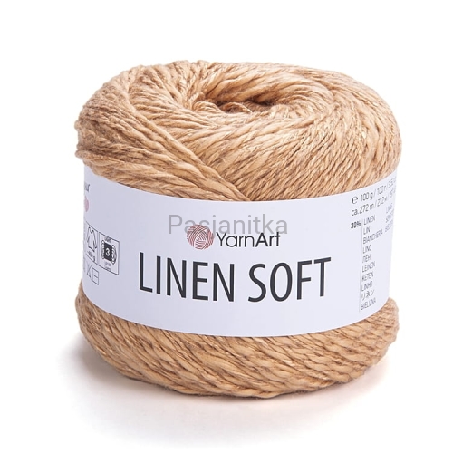 Włóczka Linen Soft 7305 ciepły beż