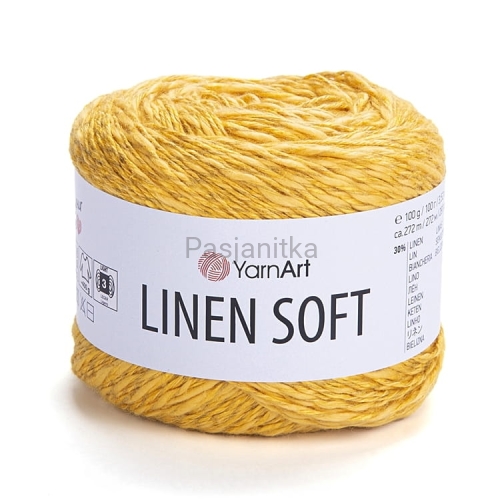 Włóczka Linen Soft 7306 żółty