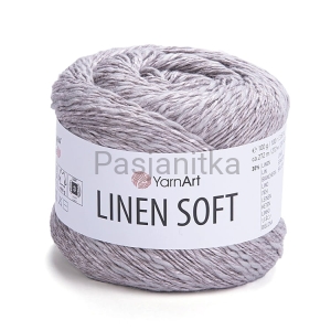 Włóczka Linen Soft 7307 szary