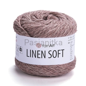 Włóczka Linen Soft 7308 jasny brąz