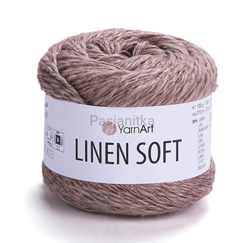 Włóczka Linen Soft 7308 jasny brąz