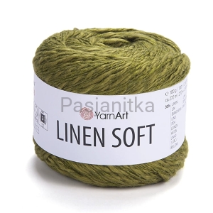 Włóczka Linen Soft 7314 khaki