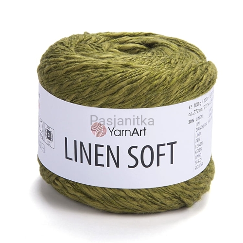 Włóczka Linen Soft 7314 khaki